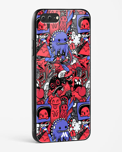 Monster Doodles Glass Case Phone Cover (Apple)