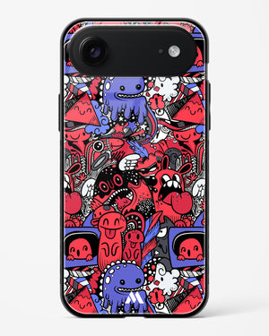 Monster Doodles Glass Case Phone Cover (Apple)