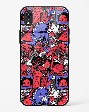 Monster Doodles Glass Case Phone Cover (Apple)
