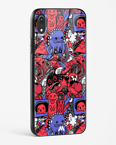 Monster Doodles Glass Case Phone Cover (Apple)