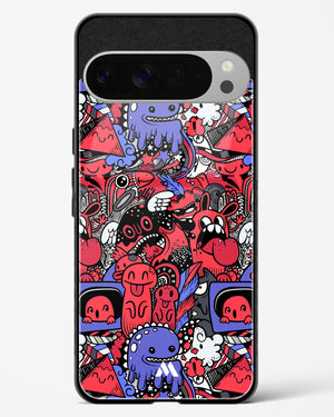 Monster Doodles Glass Case Phone Cover (Google)