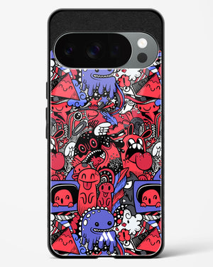 Monster Doodles Glass Case Phone Cover (Google)