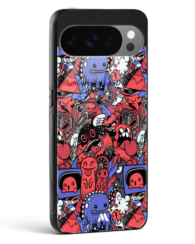 Monster Doodles Glass Case Phone Cover (Google)