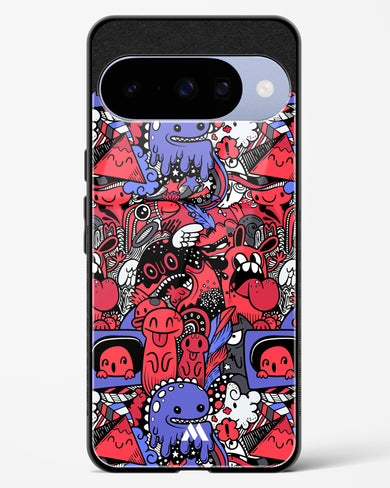Monster Doodles Glass Case Phone Cover (Google)