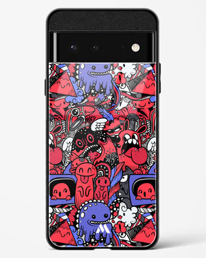 Monster Doodles Glass Case Phone Cover (Google)