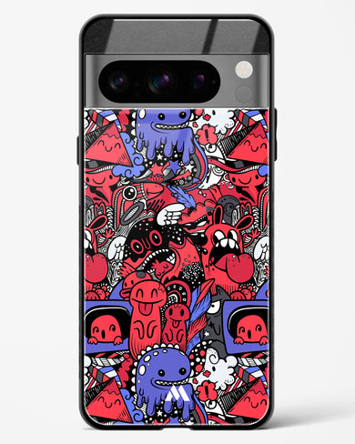 Monster Doodles Glass Case Phone Cover (Google)