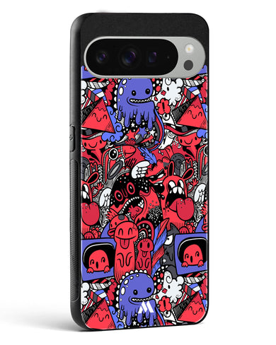 Monster Doodles Glass Case Phone Cover (Google)