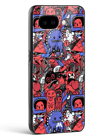 Monster Doodles Glass Case Phone Cover (Google)