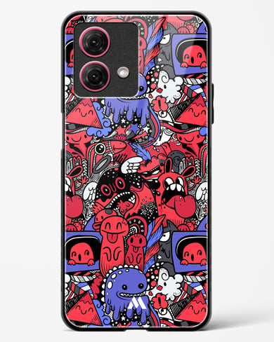 Monster Doodles Glass Case Phone Cover (Motorola)