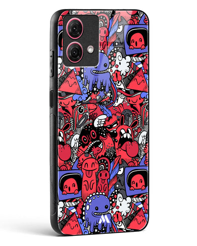 Monster Doodles Glass Case Phone Cover (Motorola)