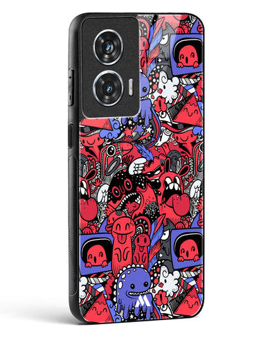 Monster Doodles Glass Case Phone Cover (Motorola)