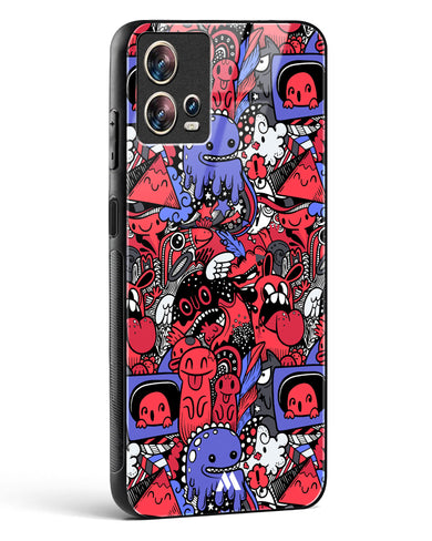 Monster Doodles Glass Case Phone Cover (Motorola)