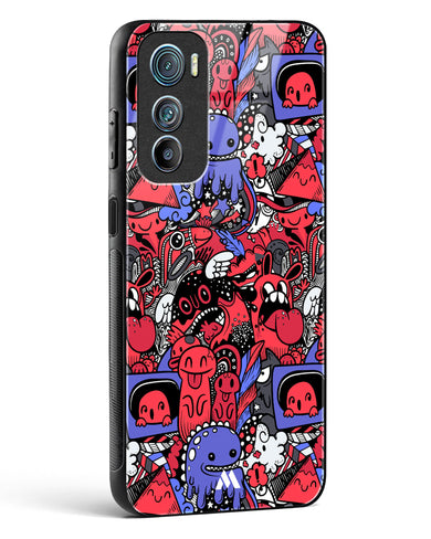 Monster Doodles Glass Case Phone Cover-(Motorola)