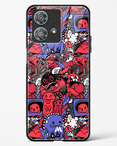 Monster Doodles Glass Case Phone Cover (Motorola)