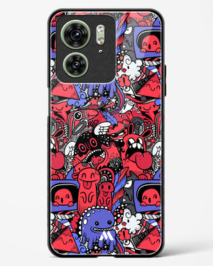 Monster Doodles Glass Case Phone Cover (Motorola)