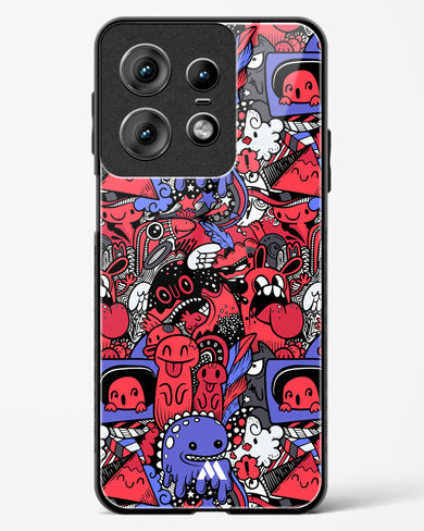 Monster Doodles Glass Case Phone Cover (Motorola)