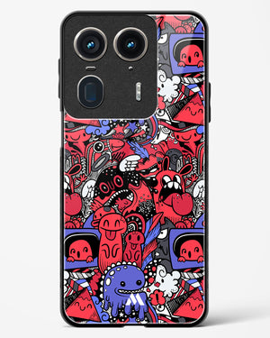 Monster Doodles Glass Case Phone Cover (Motorola)