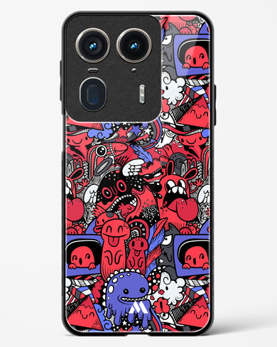 Monster Doodles Glass Case Phone Cover (Motorola)