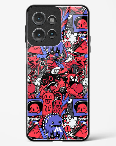 Monster Doodles Glass Case Phone Cover (Motorola)