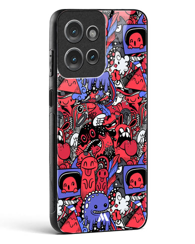 Monster Doodles Glass Case Phone Cover (Motorola)