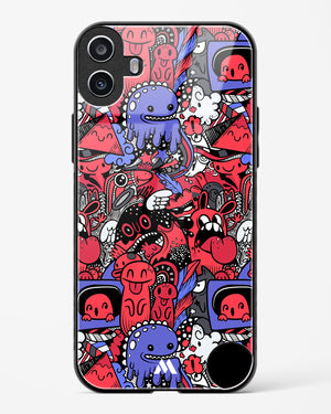 Monster Doodles Glass Case Phone Cover (Nothing)