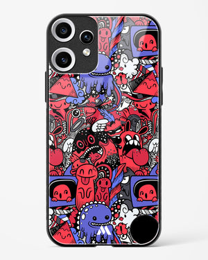 Monster Doodles Glass Case Phone Cover (Nothing)