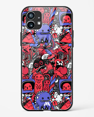 Monster Doodles Glass Case Phone Cover (Nothing)