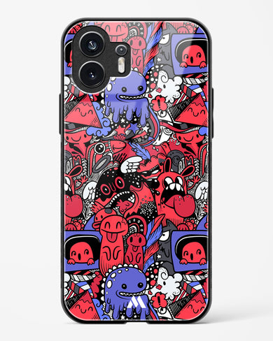 Monster Doodles Glass Case Phone Cover (Nothing)