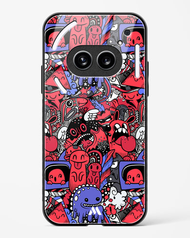 Monster Doodles Glass Case Phone Cover (Nothing)