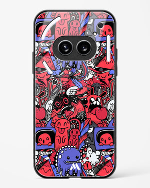 Monster Doodles Glass Case Phone Cover (Nothing)