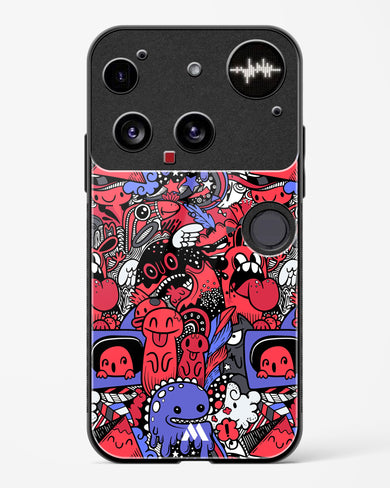 Monster Doodles Glass Case Phone Cover (Nothing)