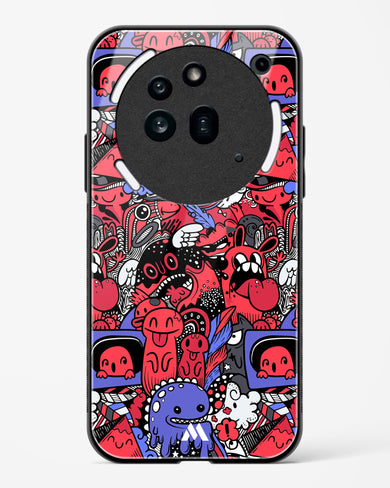 Monster Doodles Glass Case Phone Cover (Nothing)