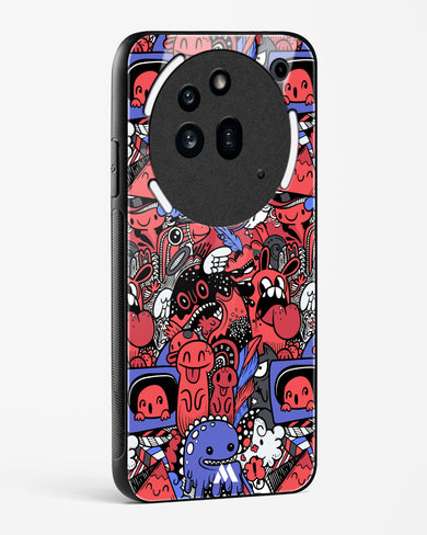 Monster Doodles Glass Case Phone Cover (Nothing)