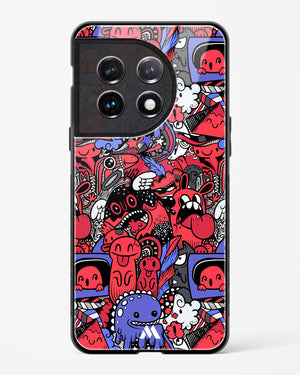 Monster Doodles Glass Case Phone Cover (OnePlus)