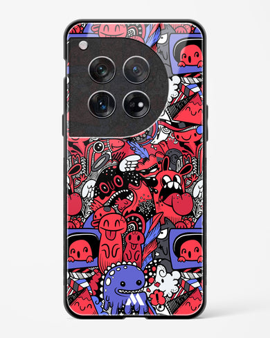 Monster Doodles Glass Case Phone Cover (OnePlus)