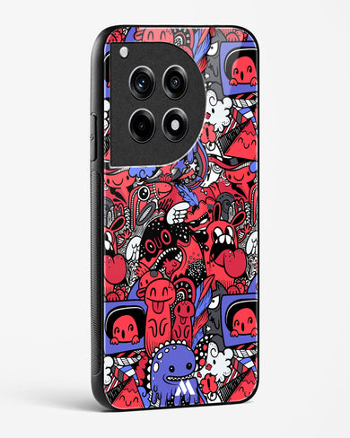 Monster Doodles Glass Case Phone Cover (OnePlus)