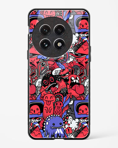 Monster Doodles Glass Case Phone Cover (OnePlus)