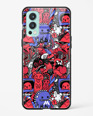 Monster Doodles Glass Case Phone Cover (OnePlus)