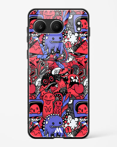 Monster Doodles Glass Case Phone Cover (OnePlus)