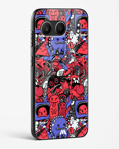 Monster Doodles Glass Case Phone Cover (OnePlus)