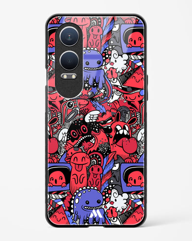 Monster Doodles Glass Case Phone Cover (OnePlus)