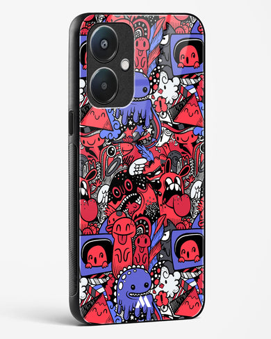 Monster Doodles Glass Case Phone Cover (Oppo)