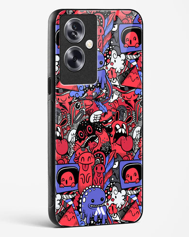 Monster Doodles Glass Case Phone Cover (Oppo)