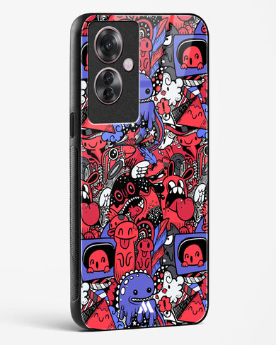 Monster Doodles Glass Case Phone Cover (Oppo)