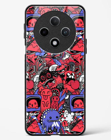 Monster Doodles Glass Case Phone Cover (Oppo)