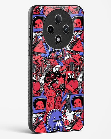 Monster Doodles Glass Case Phone Cover (Oppo)