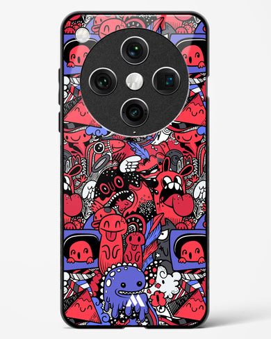 Monster Doodles Glass Case Phone Cover (Oppo)