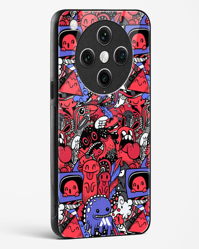 Monster Doodles Glass Case Phone Cover (Oppo)