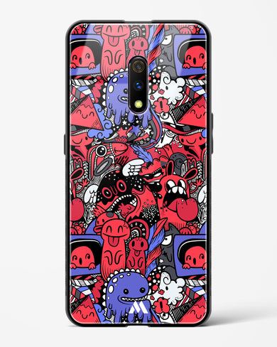 Monster Doodles Glass Case Phone Cover (Oppo)