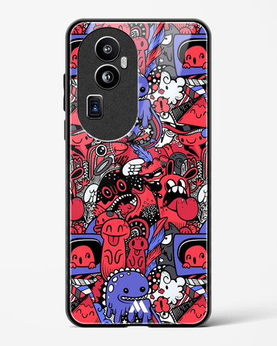 Monster Doodles Glass Case Phone Cover (Oppo)